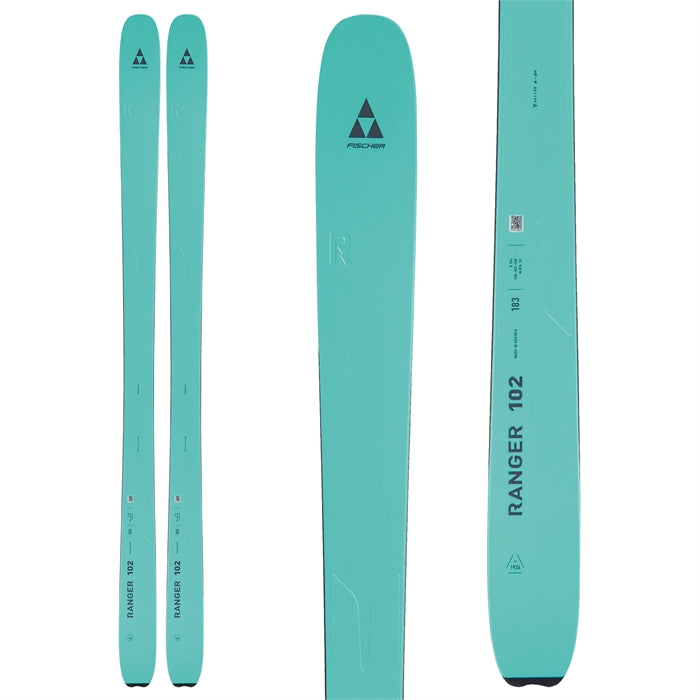 Fischer Ranger 102  Celeste Green Skis - 2024