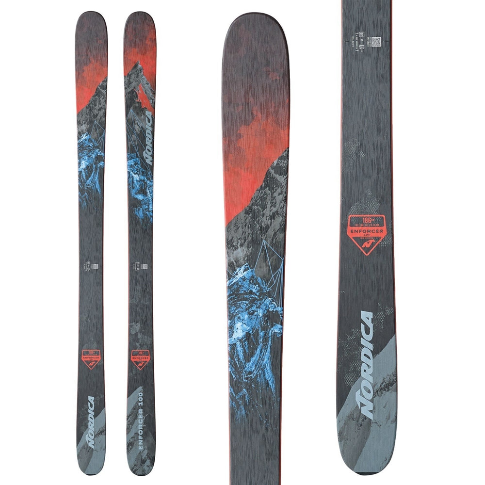 2024 Nordica Enforcer 100 Skis w/ Jester16  ID Bindings (black)
