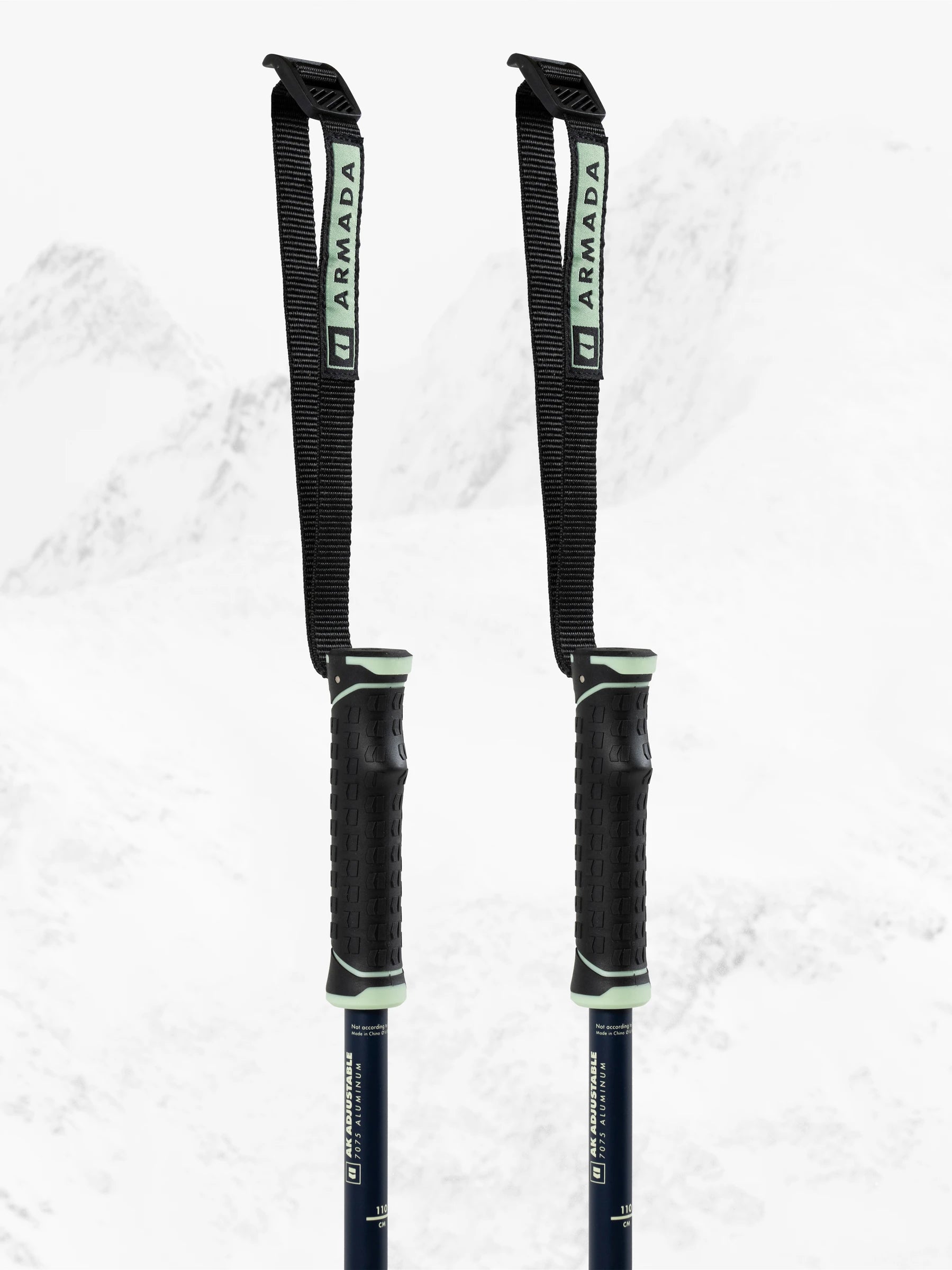 Armada AK Adjustable Ski Poles (Blue/Green) - 2026