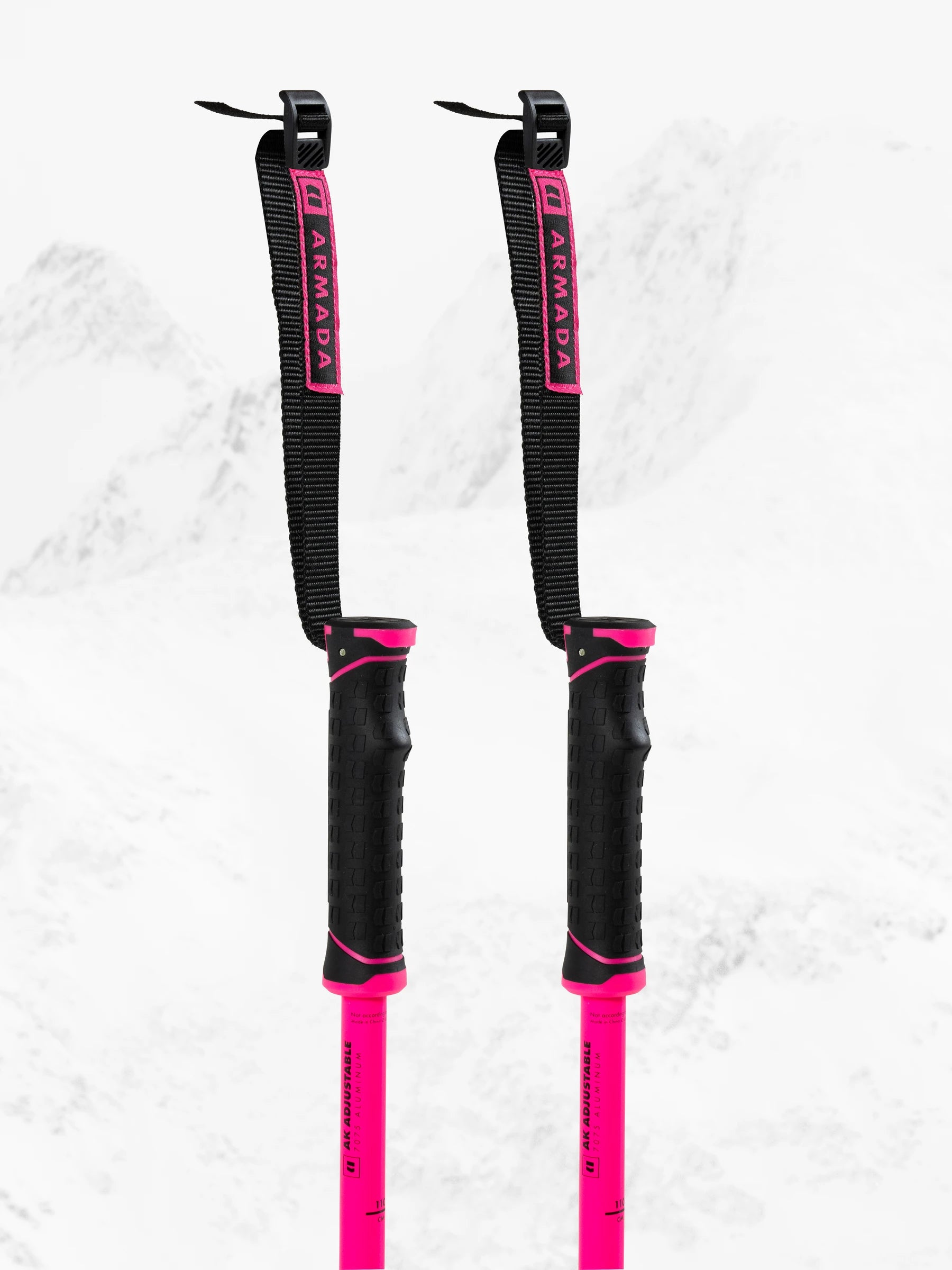 Armada AK Adjustable Ski Poles (Black/Pink) - 2026