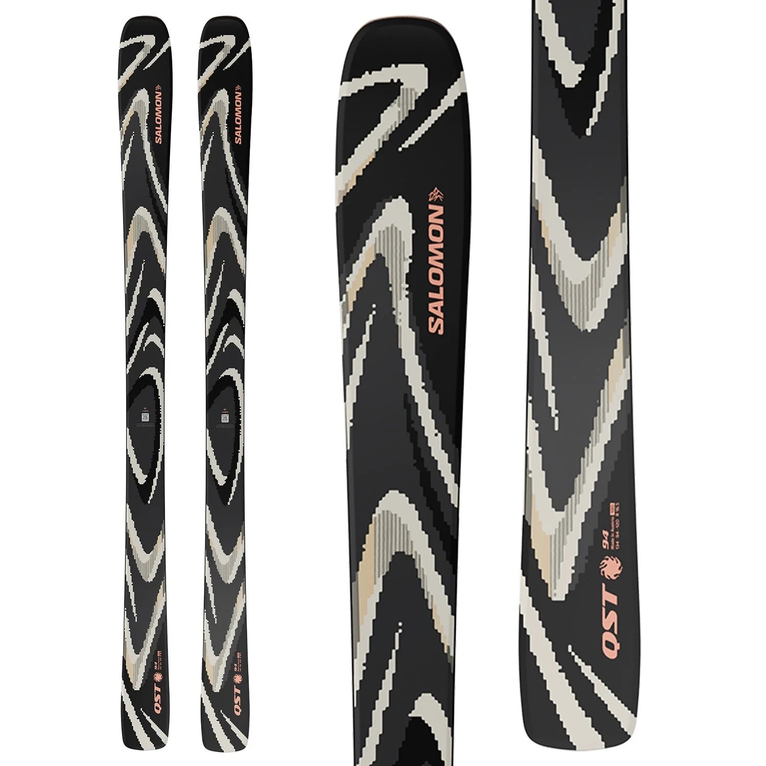 Salomon QST 94 Skis Black - 2026
