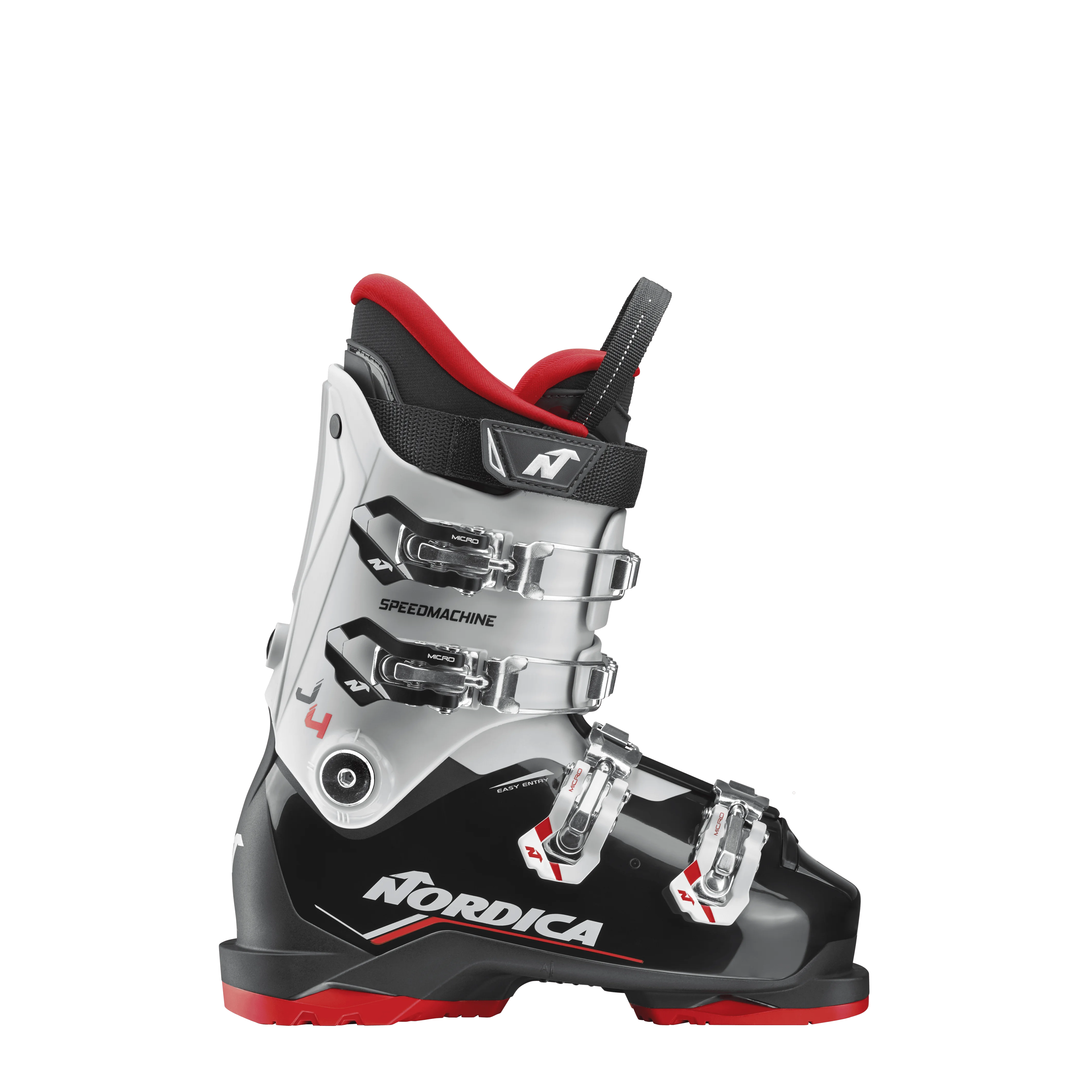Nordica Speedmachine J 4 Ski Boots 2027 BLACK / GREY / RED / 24.5