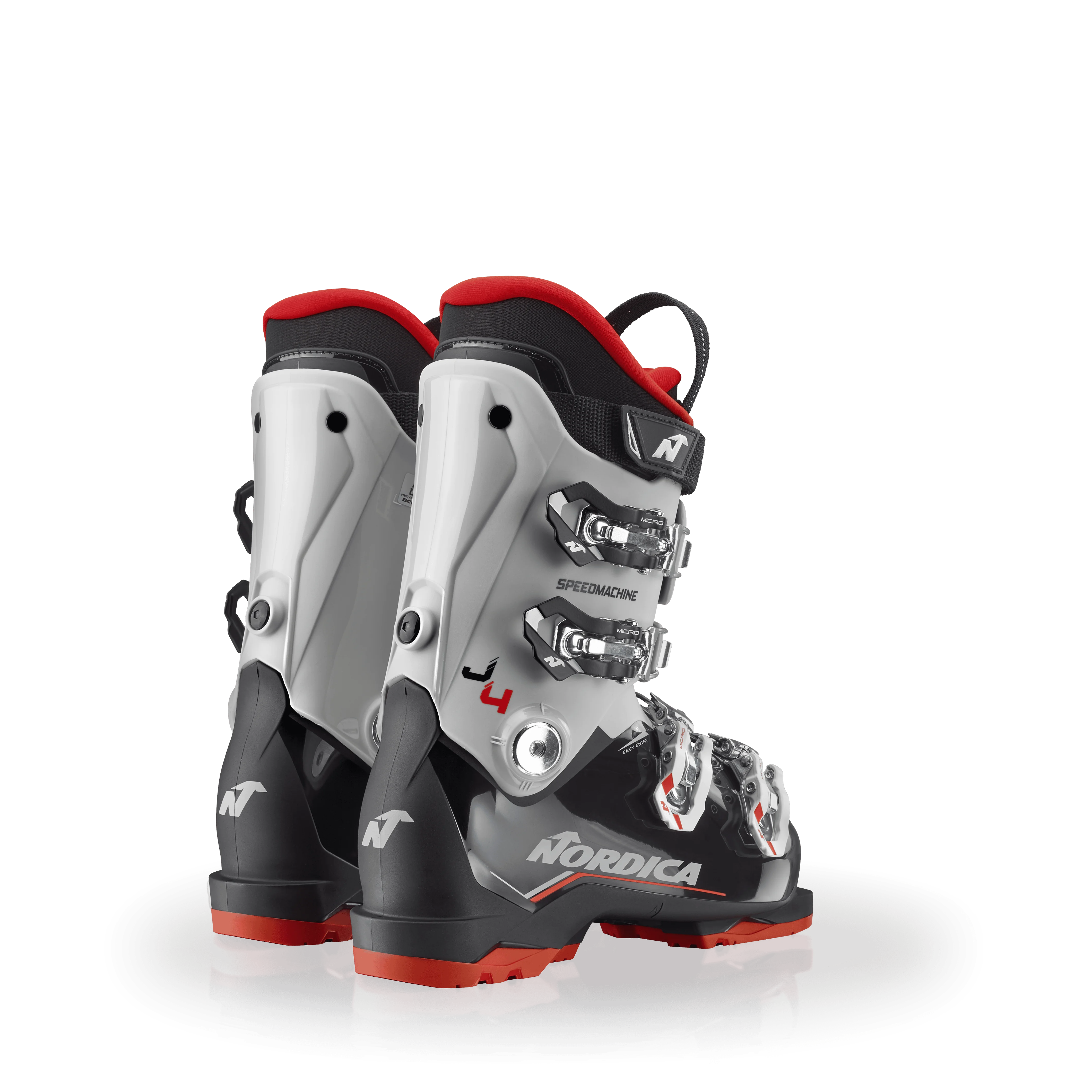 Nordica Speedmachine J 4 Ski Boots 2027 BLACK / GREY / RED / 24.5