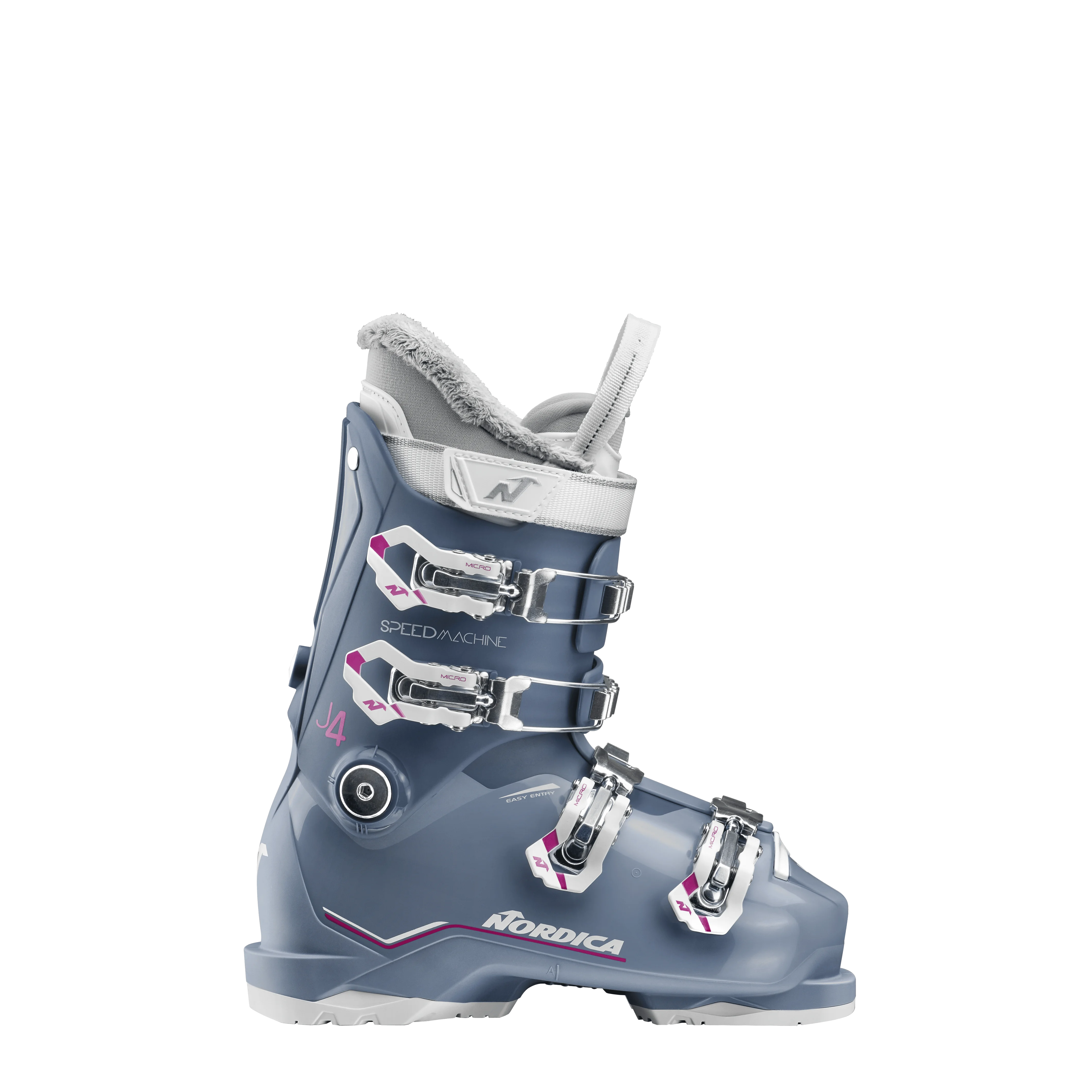 Nordica Speedmachine J 4 Girls'  Ski Boots 2027 BLUE / LIGHT BLUE / FUCSIA / 23.5