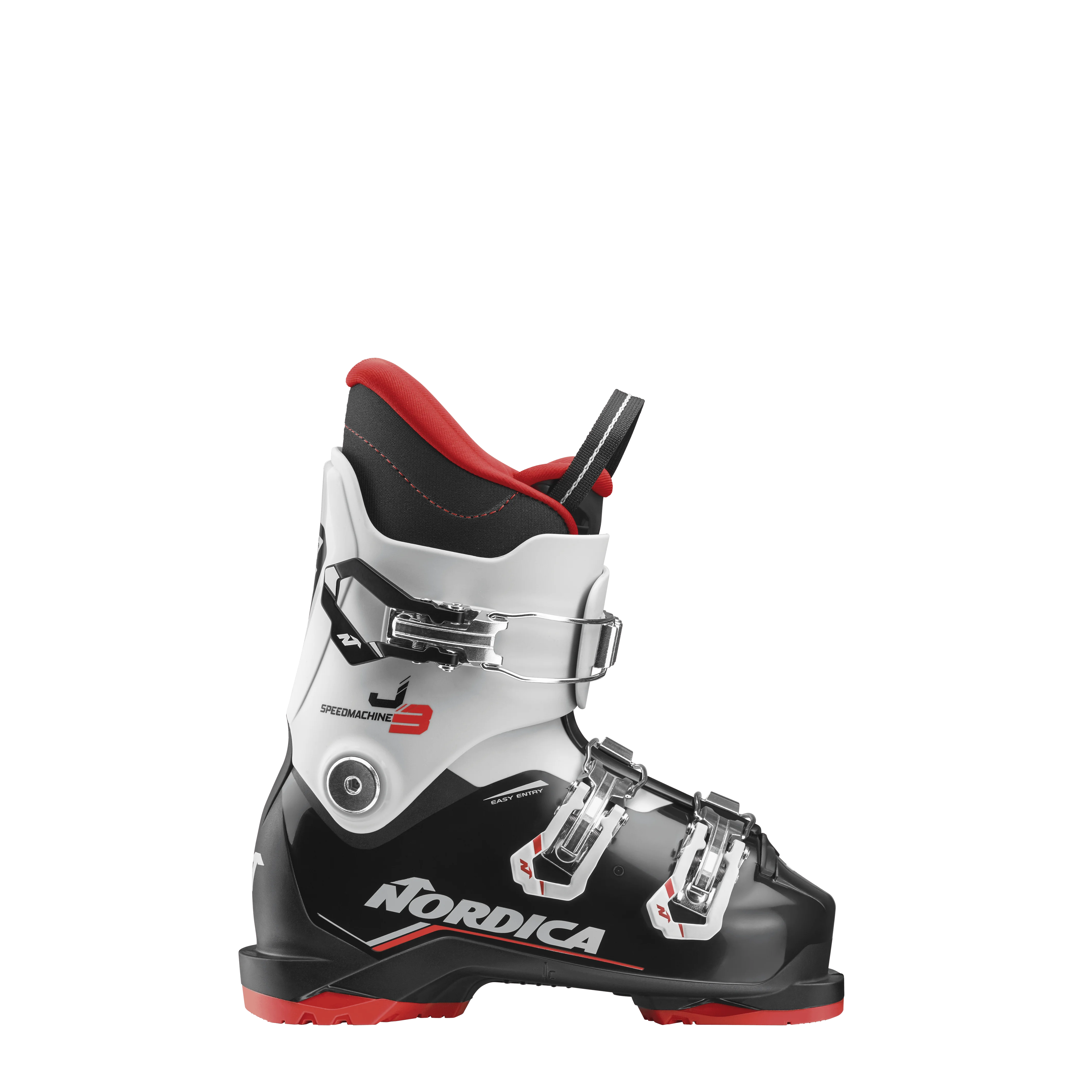 Nordica Speedmachine J 3 Ski Boots 2027 BLACK / GREY / RED / 21.5