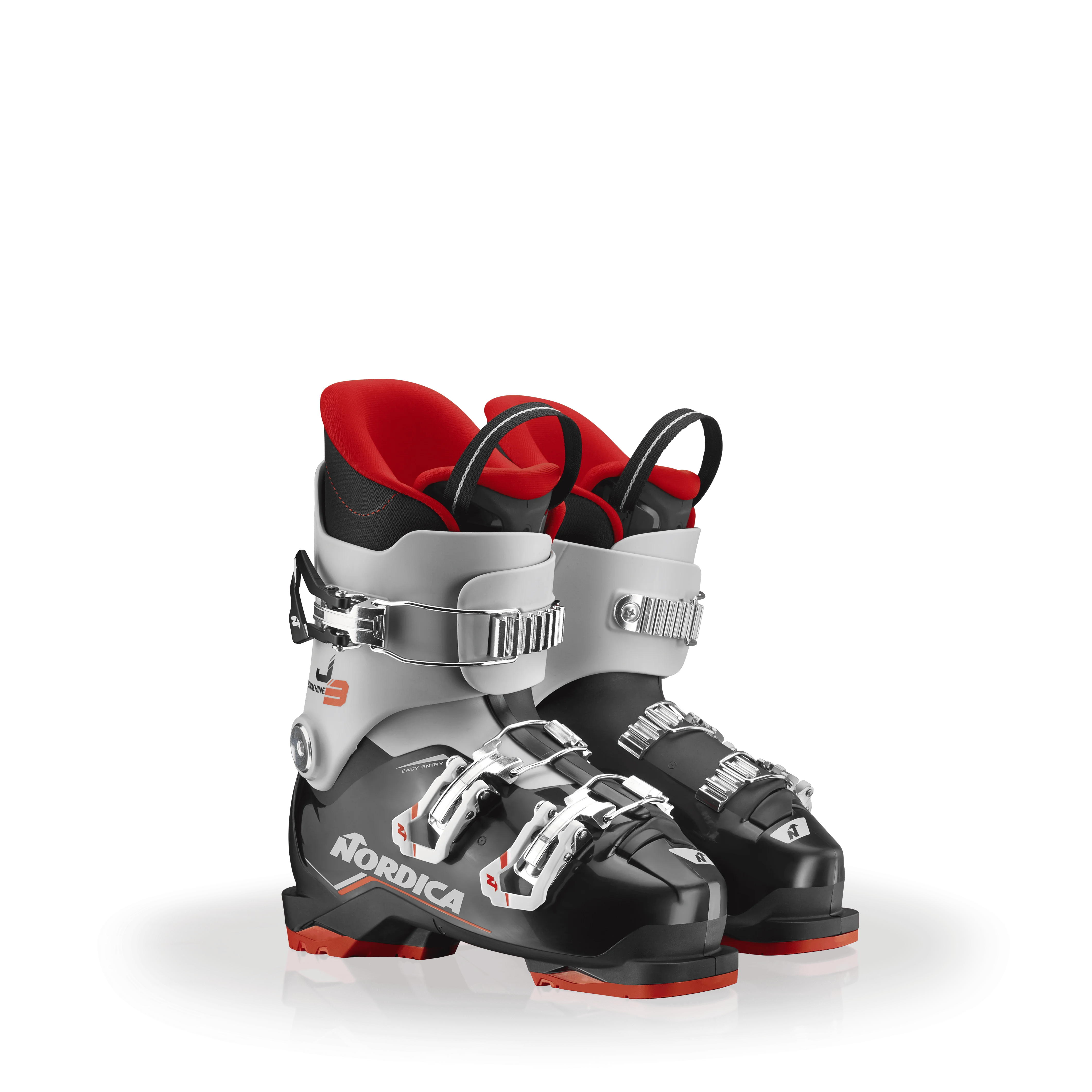 Nordica Speedmachine J 3 Ski Boots 2027 BLACK / GREY / RED / 21.5
