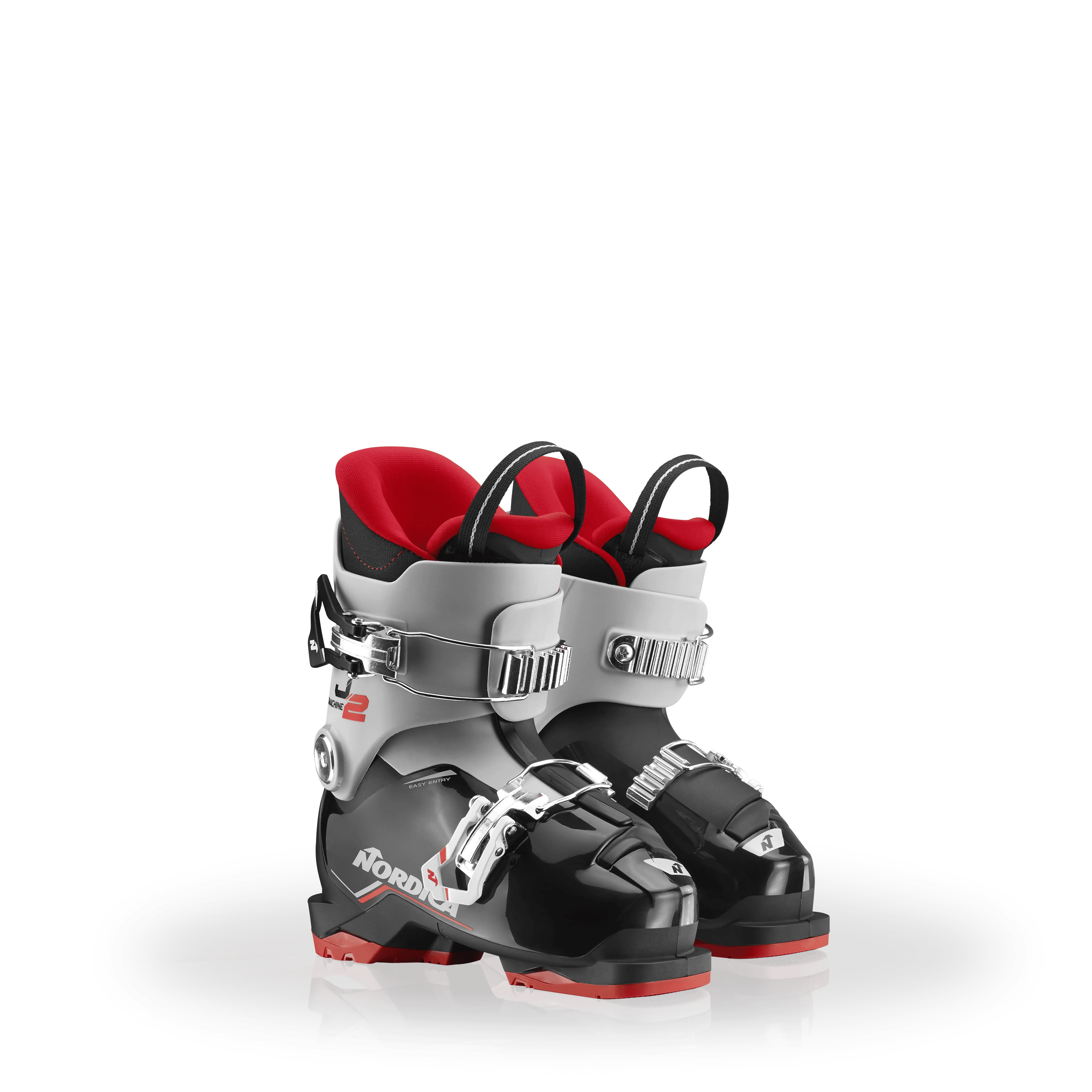 Nordica Speedmachine J 2 Ski Boots 2027 BLACK / GREY / RED / 18.5