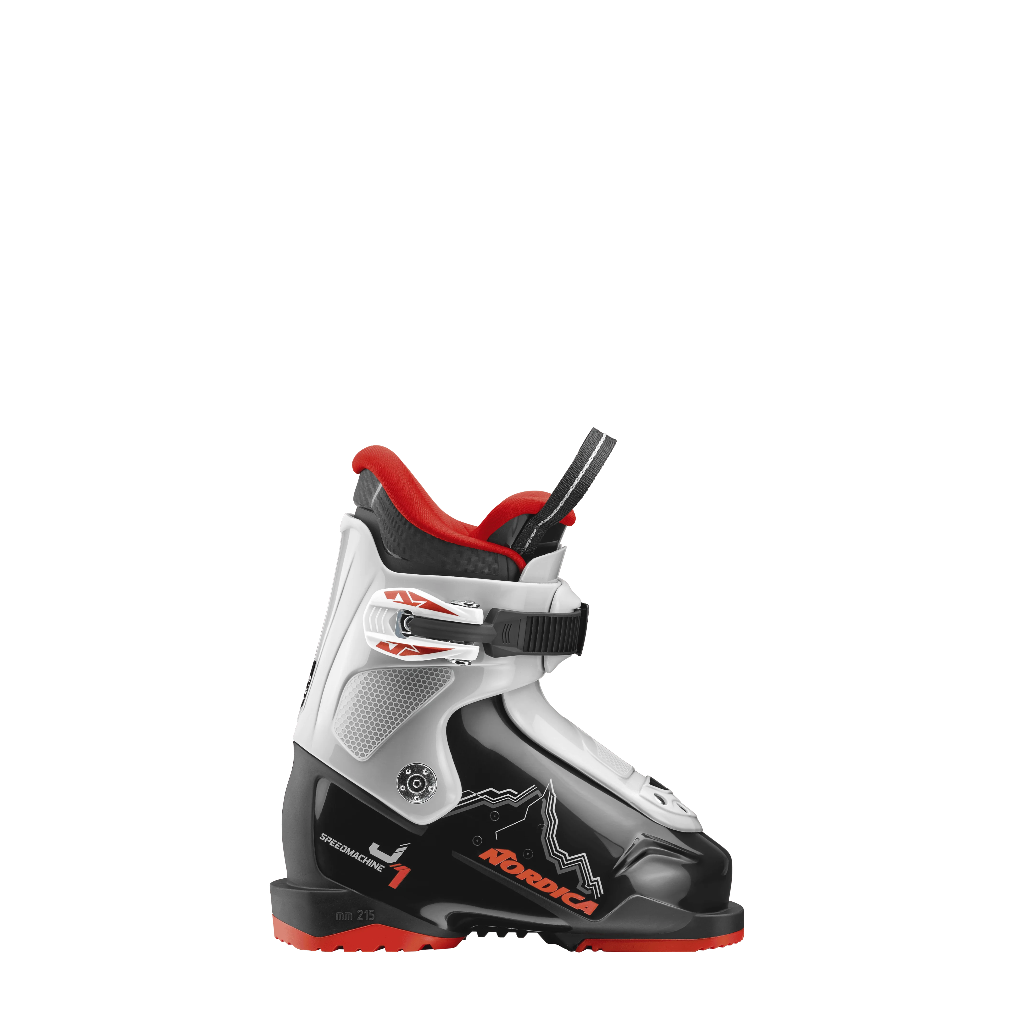 Nordica Speedmachine J 1 Ski Boots 2027 BLACK / GREY / RED / 14.5