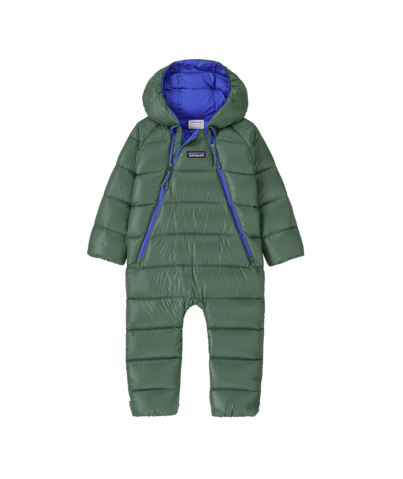 Patagonia Infant Hi-Loft Down Sweater Bunting Canopy Green / 0M