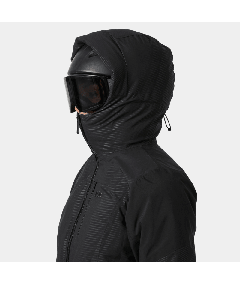 BLACK EMBOSSED STRIPES / L