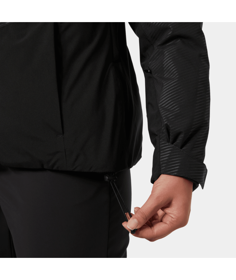 BLACK EMBOSSED STRIPES / L