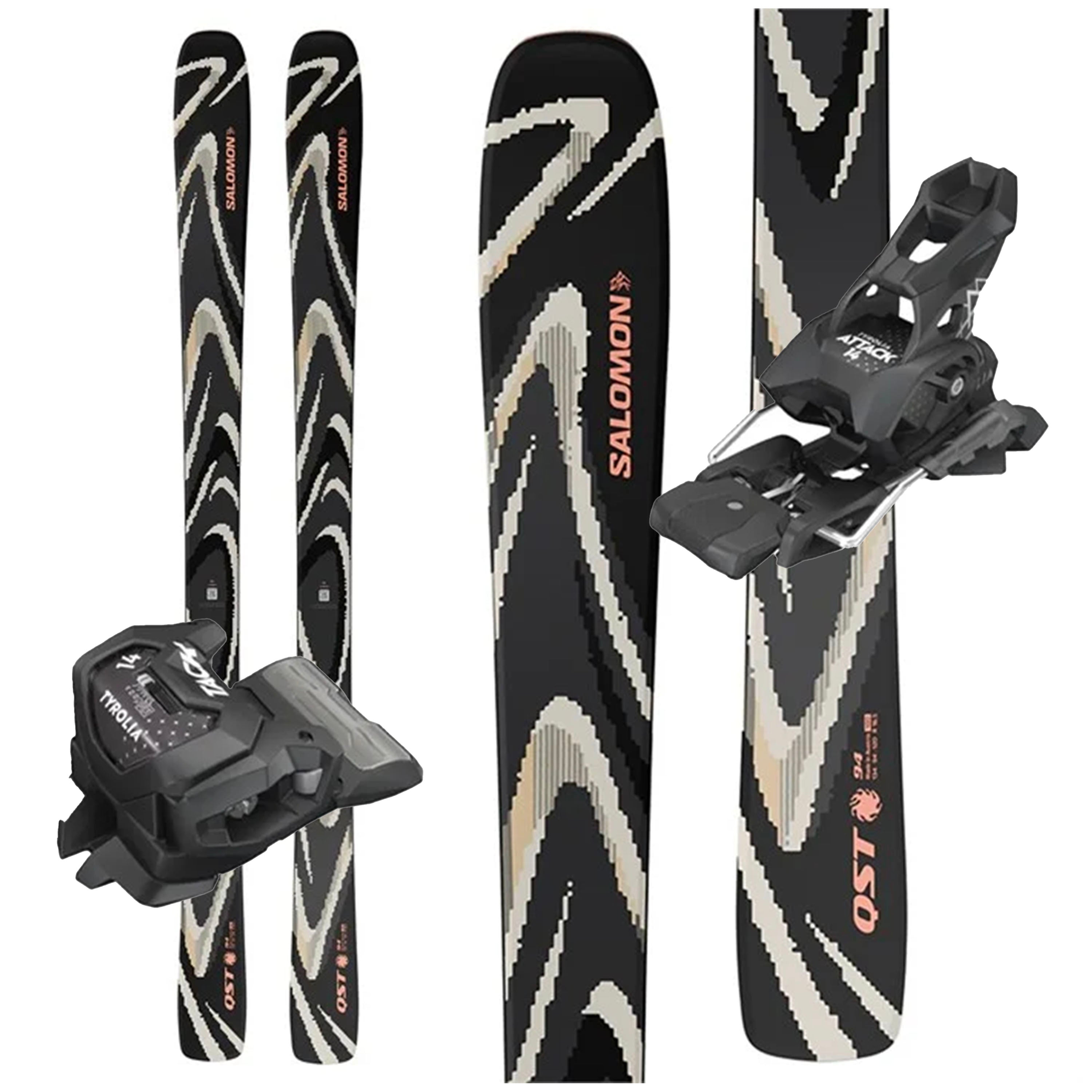 Salomon QST 94 Skis W/ Attack 14 Bindings - 2026