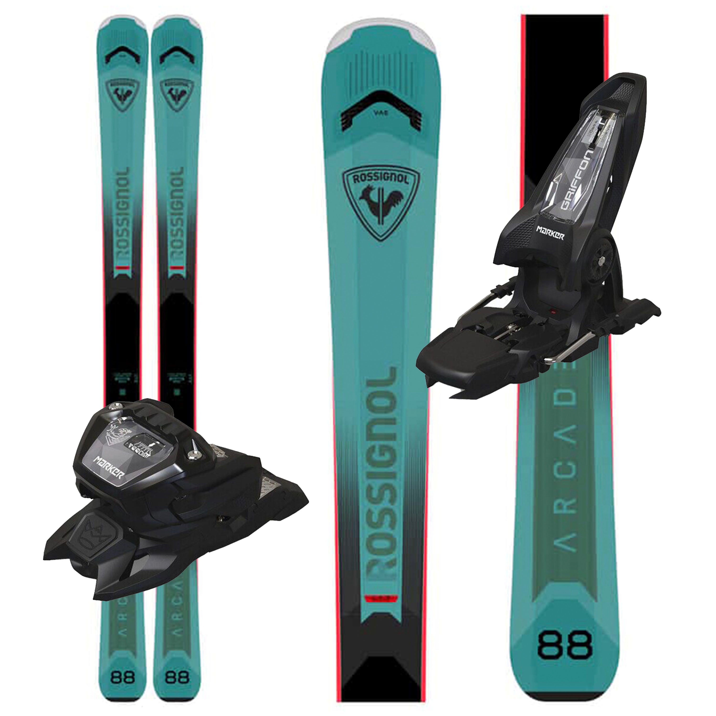 Rossignol Arcade 88 Skis W/ Marker Griffon 13 Bindings - 2026