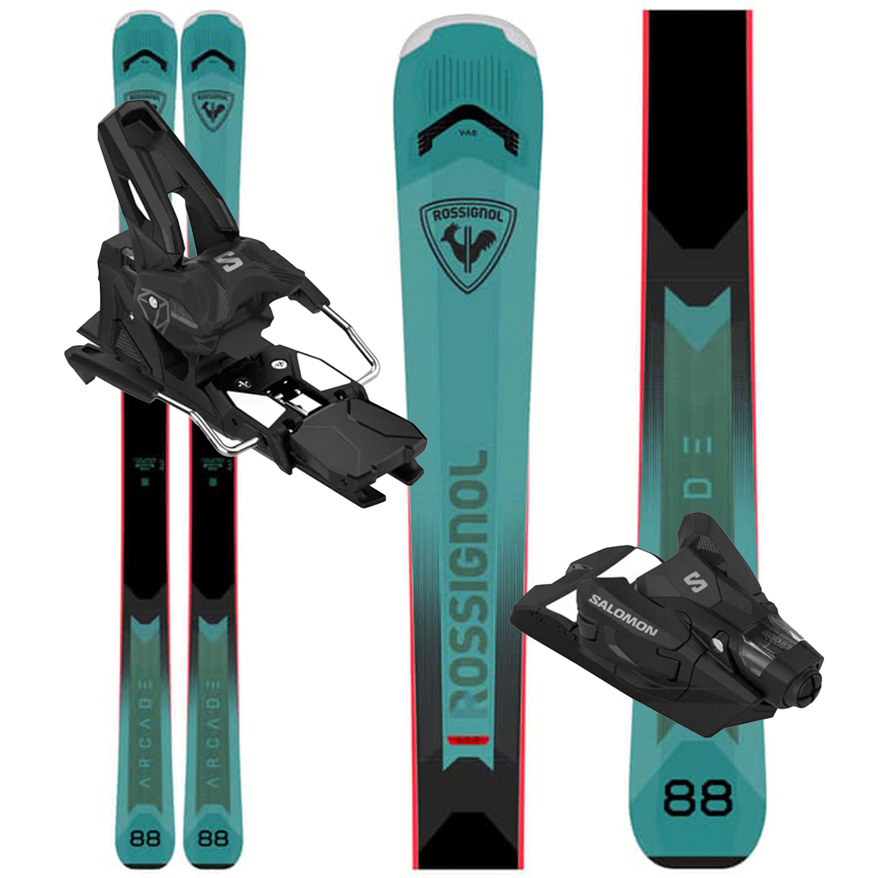 salomon 88 ski Rossignol Arcade 88 Skis W/ Salomon Strive 14 Bindings - 2026