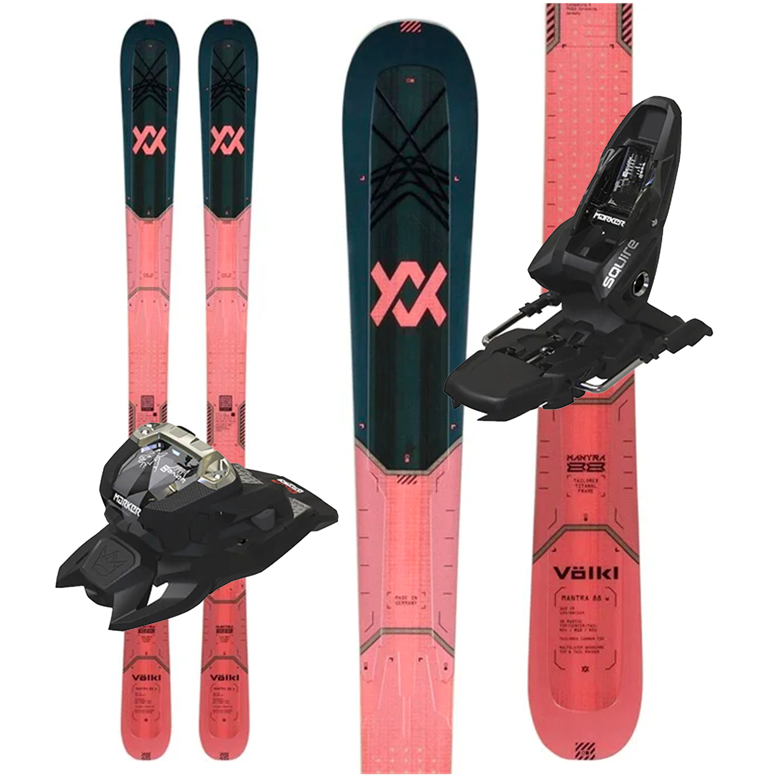 Volkl Mantra 88 Womens Skis W/ Marker Squire 11 Bindings - 2026