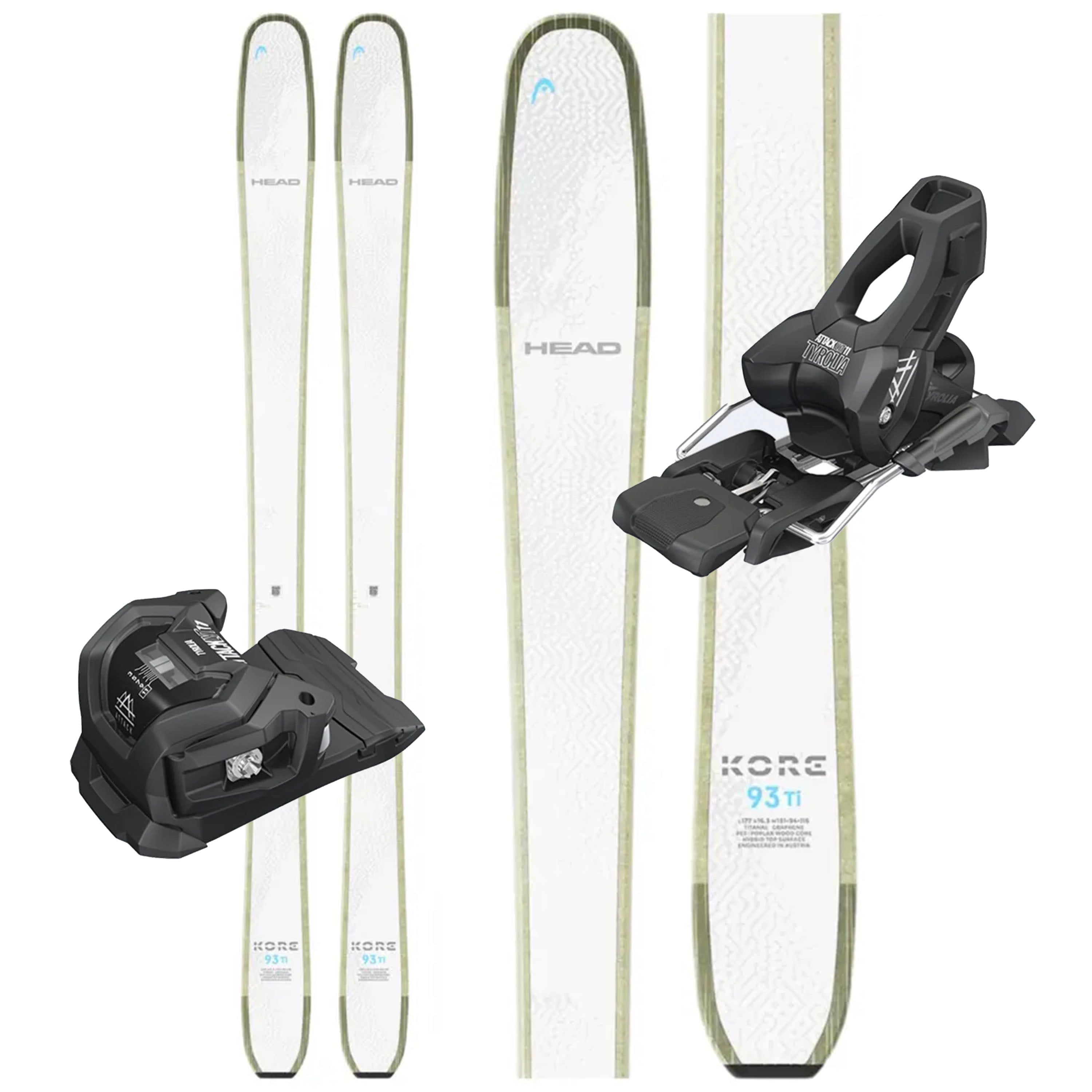 Head Kore 93Ti W Skis W/ Attack 11 Bindings - 2026