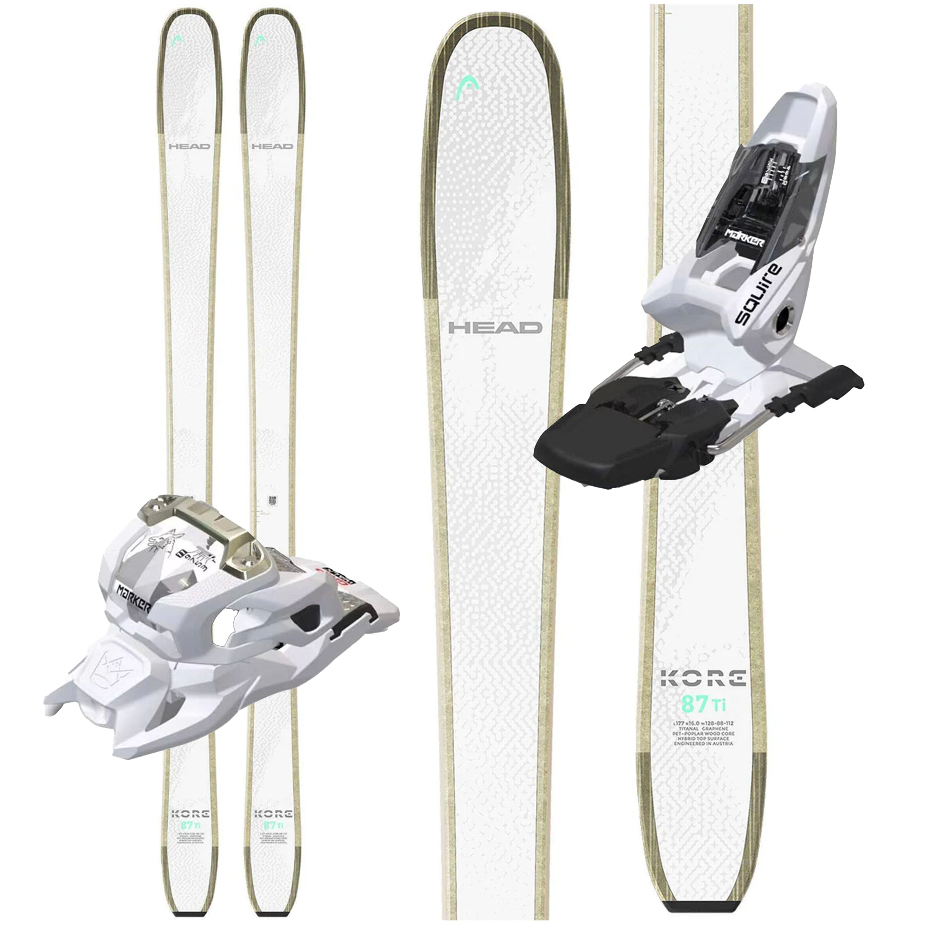 Head Kore 87Ti W Skis W/ Marker Squire 11 Bindings - 2026