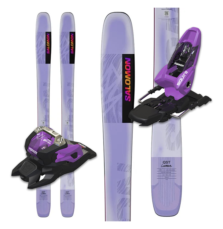 Salomon QST Lumen 98 Women's Skis W/ Marker Squire 11 Binding - 2025