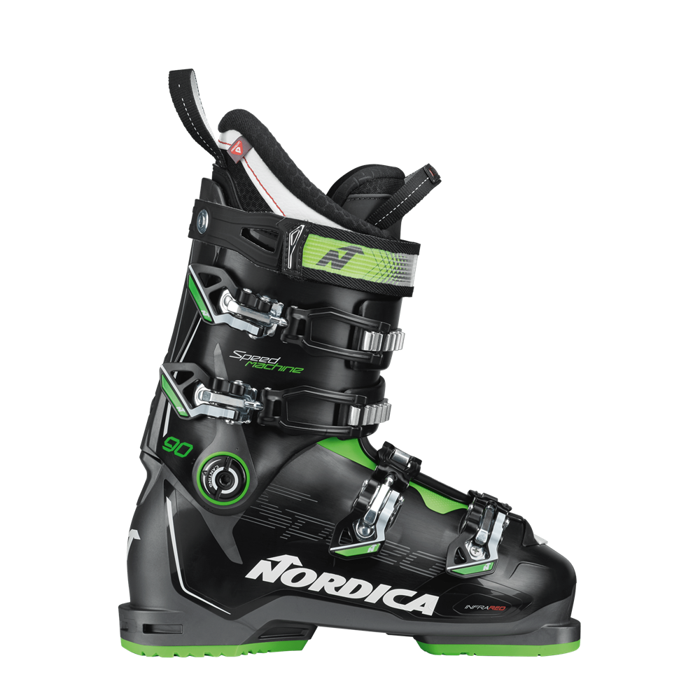 2023 Nordica Speedmachine 90 Men's Ski Boots (Anthracite/Black/Green)