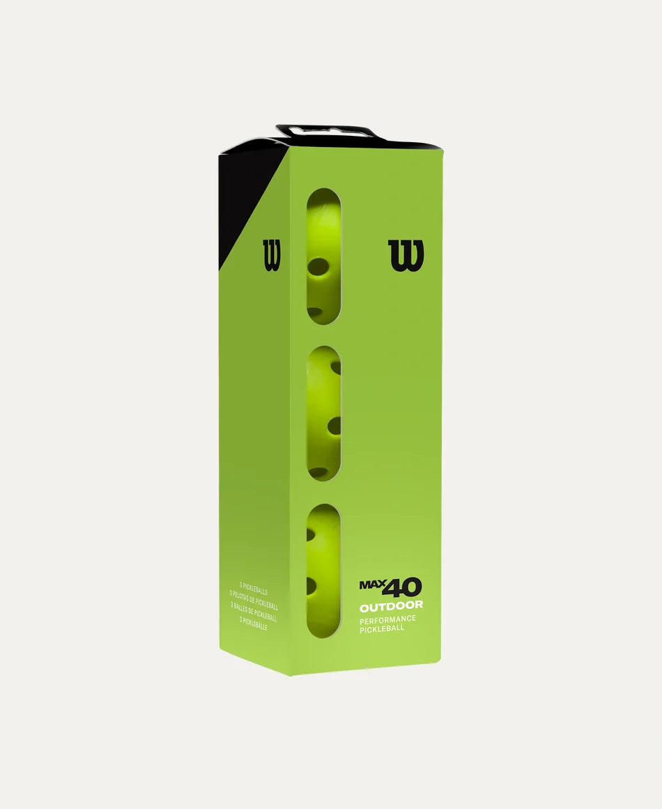 Wilson Max 40 Outdoor Pickleballs - 3 Pack