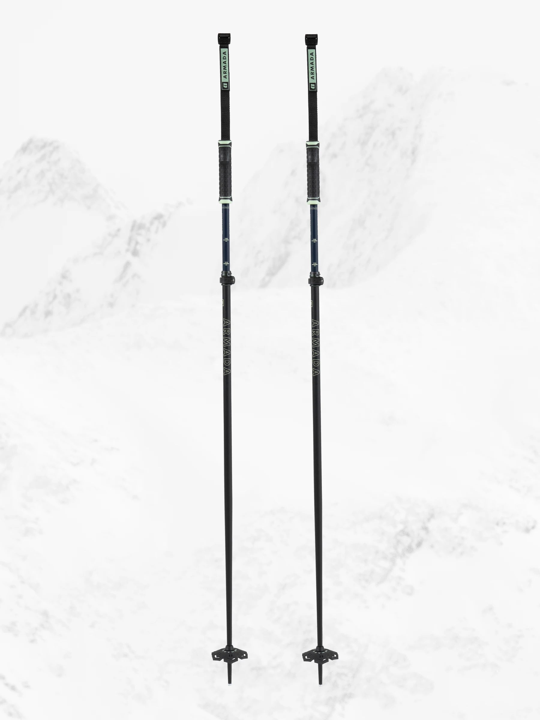 Armada AK Adjustable Ski Poles (Blue/Green) - 2026