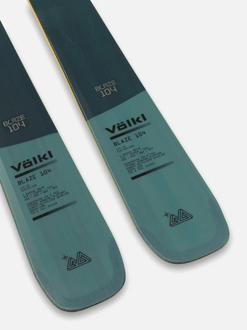 Volkl Blaze 104 Teal Flat Skis - 2026