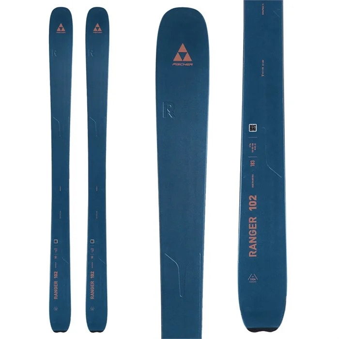 Colorado Ski Shop: Fischer Ranger 102 FR Dark Blue/Orange Skis W/ Fischer  Attack 14GW Bindings - 2024