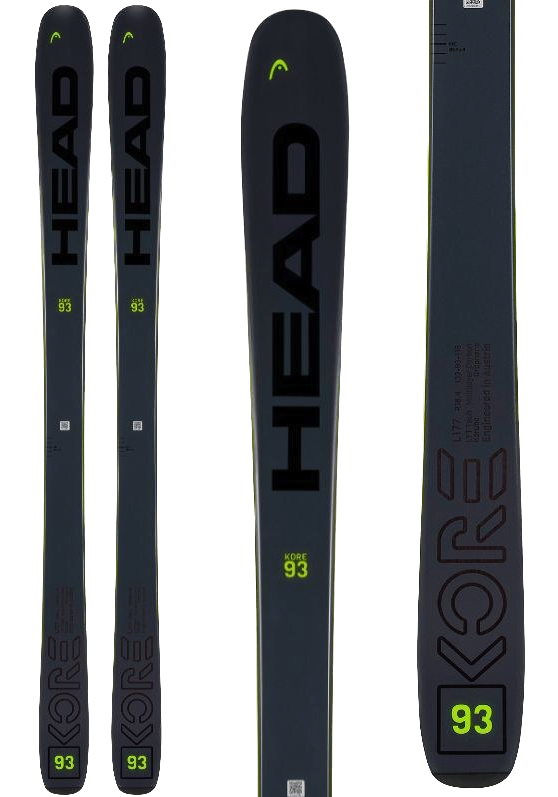 Colorado Ski Shop: Head Kore 93 Skis - 2024 with attack 14 bindings